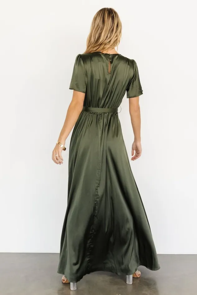 Baltic Born The Guest Edit Agnes Satin Maxi Dress Juniper Green 8211 Women Baltic Born The Guest Edit Agnes Satin Maxi Dress Juniper Green 8211 Women