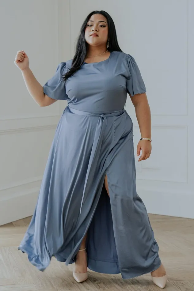 Baltic Born The Guest Edit Agnes Satin Maxi Dress Whisper Blue 8211 Women Baltic Born The Guest Edit Agnes Satin Maxi Dress Whisper Blue 8211 Women