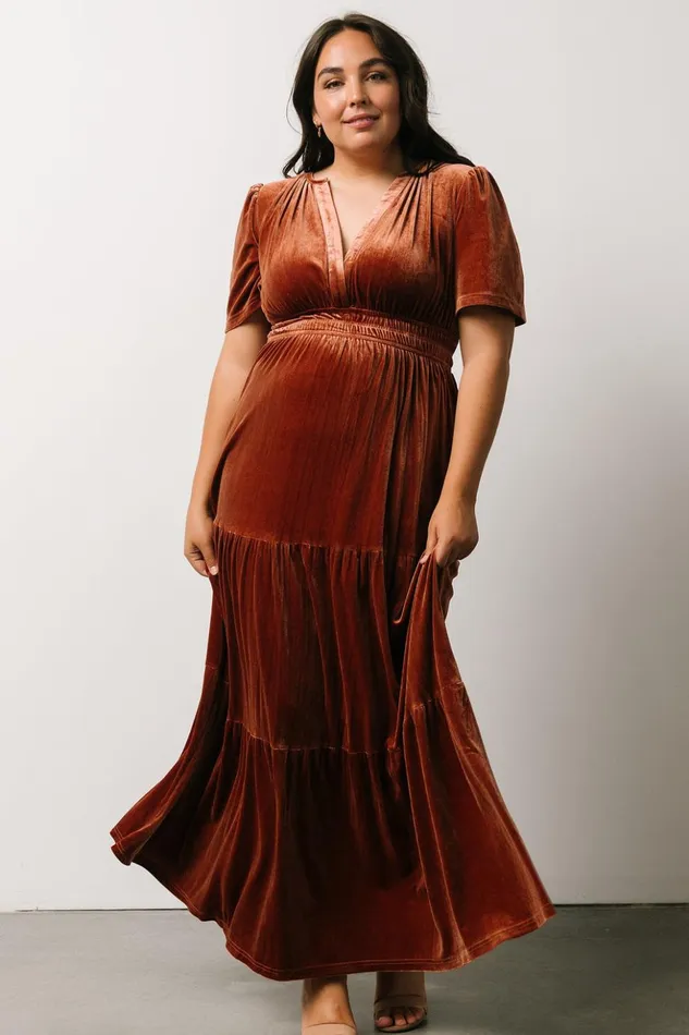 Baltic Born The Guest Edit Artemis Velvet Maxi Dress Dark Spice 8211 Women Baltic Born The Guest Edit Artemis Velvet Maxi Dress Dark Spice 8211 Women