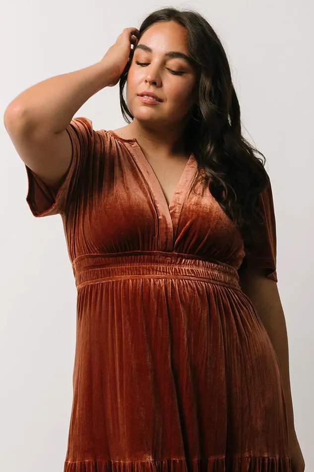Baltic Born The Guest Edit Artemis Velvet Maxi Dress Dark Spice 8211 Women Baltic Born The Guest Edit Artemis Velvet Maxi Dress Dark Spice 8211 Women