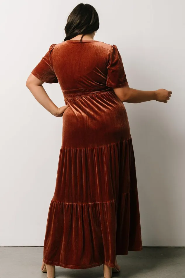 Baltic Born The Guest Edit Artemis Velvet Maxi Dress Dark Spice 8211 Women Baltic Born The Guest Edit Artemis Velvet Maxi Dress Dark Spice 8211 Women