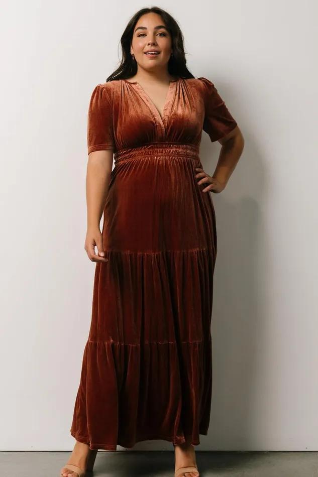 Baltic Born The Guest Edit Artemis Velvet Maxi Dress Dark Spice 8211 Women Baltic Born The Guest Edit Artemis Velvet Maxi Dress Dark Spice 8211 Women