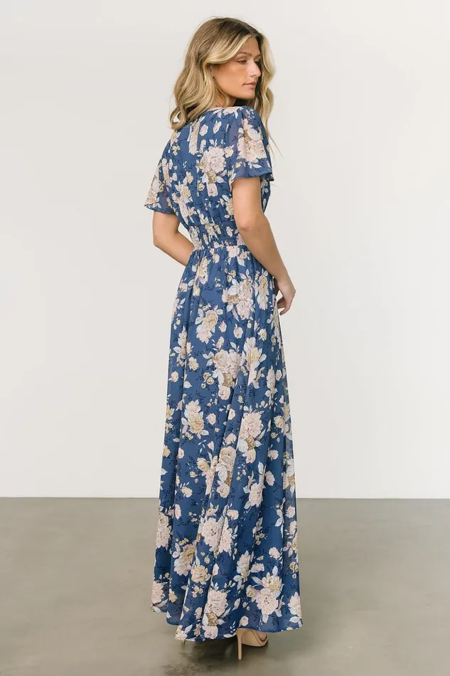 Baltic Born The Guest Edit Birdie Maxi Dress Blue Blush Floral 8211 Women Baltic Born The Guest Edit Birdie Maxi Dress Blue Blush Floral 8211 Women