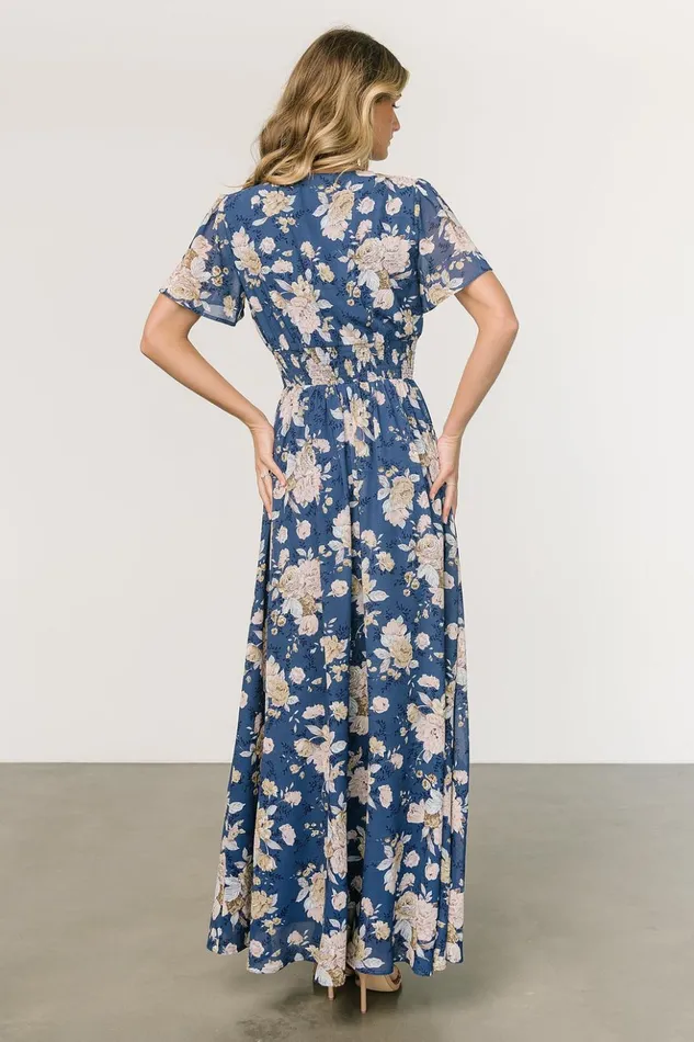 Baltic Born The Guest Edit Birdie Maxi Dress Blue Blush Floral 8211 Women Baltic Born The Guest Edit Birdie Maxi Dress Blue Blush Floral 8211 Women
