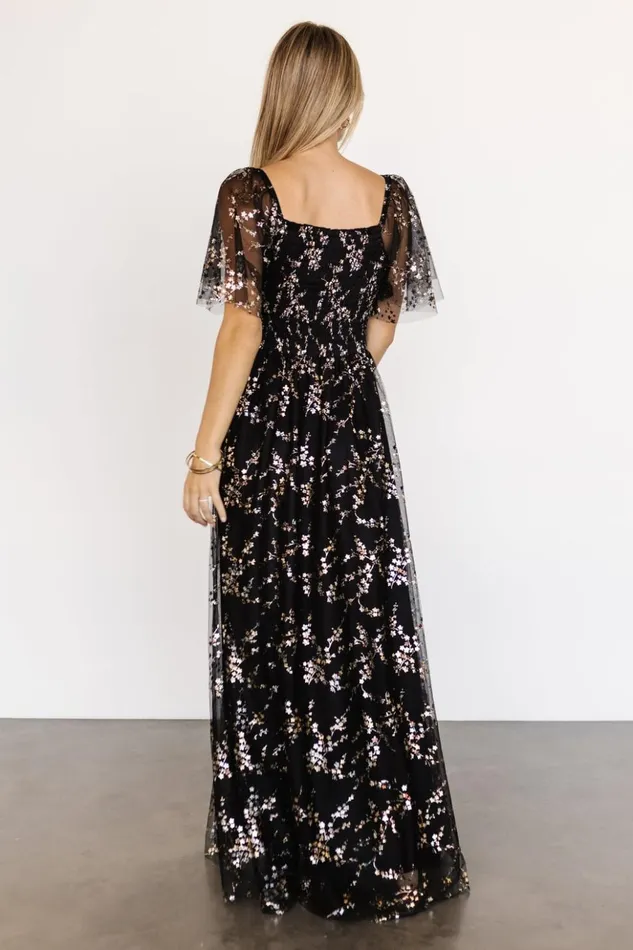Baltic Born The Guest Edit Cassandra Tulle Maxi Dress Metallic Black 8211 Women Baltic Born The Guest Edit Cassandra Tulle Maxi Dress Metallic Black 8211 Women