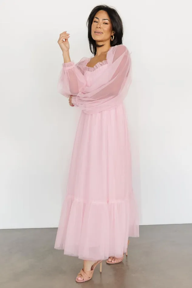 Baltic Born The Guest Edit Cleobelle Maxi Dress Rosy Pink 8211 Women