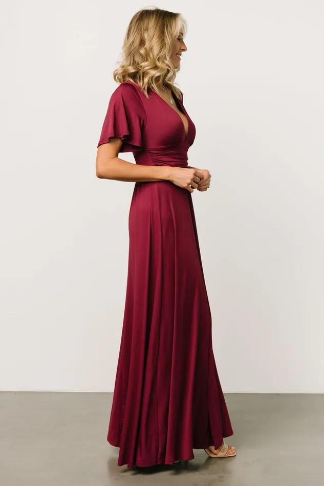 Baltic Born The Guest Edit Emberly Maxi Dress Wine 8211 Women Baltic Born The Guest Edit Emberly Maxi Dress Wine 8211 Women
