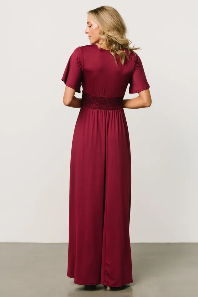 Baltic Born The Guest Edit Emberly Maxi Dress Wine 8211 Women Baltic Born The Guest Edit Emberly Maxi Dress Wine 8211 Women