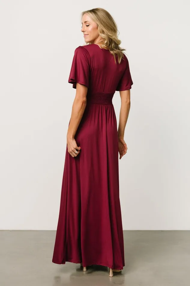 Baltic Born The Guest Edit Emberly Maxi Dress Wine 8211 Women Baltic Born The Guest Edit Emberly Maxi Dress Wine 8211 Women