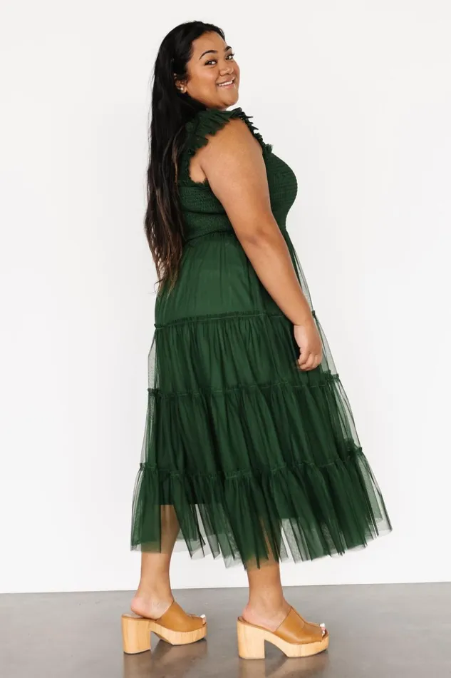 Baltic Born The Guest Edit Emma Smocked Tulle Dress Green 8211 Women Baltic Born The Guest Edit Emma Smocked Tulle Dress Green 8211 Women