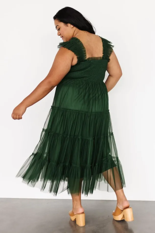 Baltic Born The Guest Edit Emma Smocked Tulle Dress Green 8211 Women Baltic Born The Guest Edit Emma Smocked Tulle Dress Green 8211 Women
