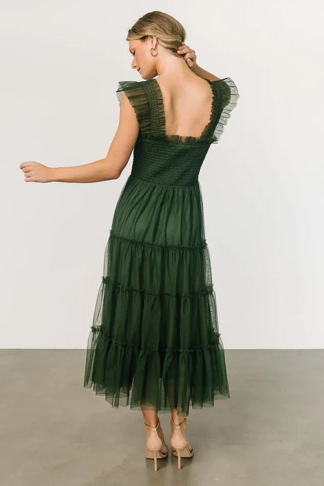 Baltic Born The Guest Edit Emma Smocked Tulle Dress Green 8211 Women Baltic Born The Guest Edit Emma Smocked Tulle Dress Green 8211 Women