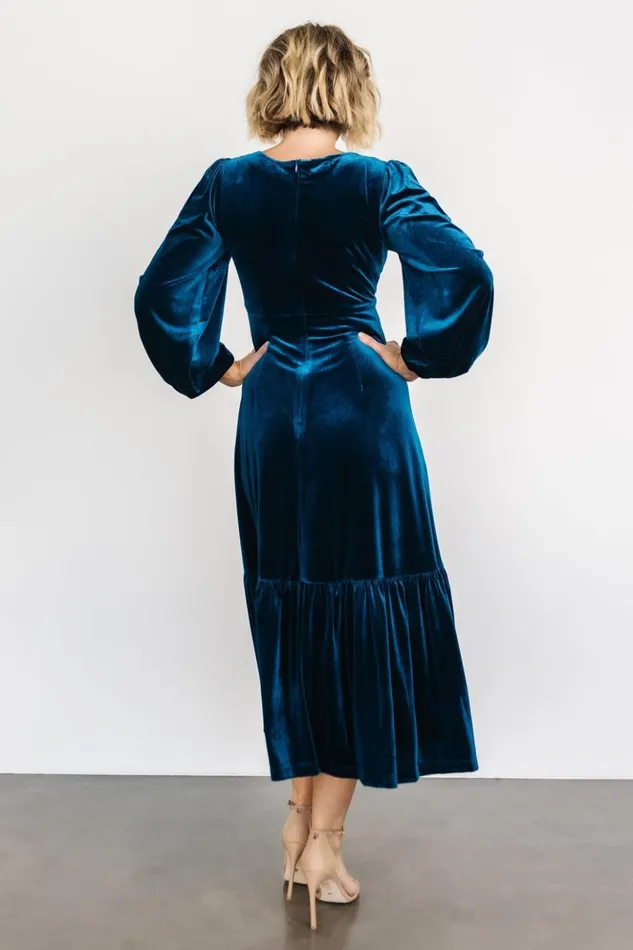 Baltic Born The Guest Edit Erika Velvet Maxi Dress Sapphire 8211 Women Baltic Born The Guest Edit Erika Velvet Maxi Dress Sapphire 8211 Women