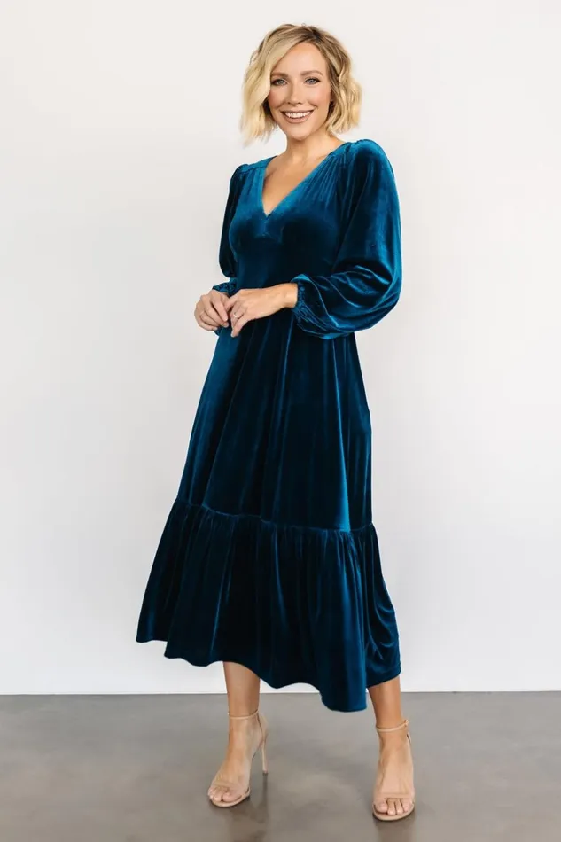 Baltic Born The Guest Edit Erika Velvet Maxi Dress Sapphire 8211 Women Baltic Born The Guest Edit Erika Velvet Maxi Dress Sapphire 8211 Women