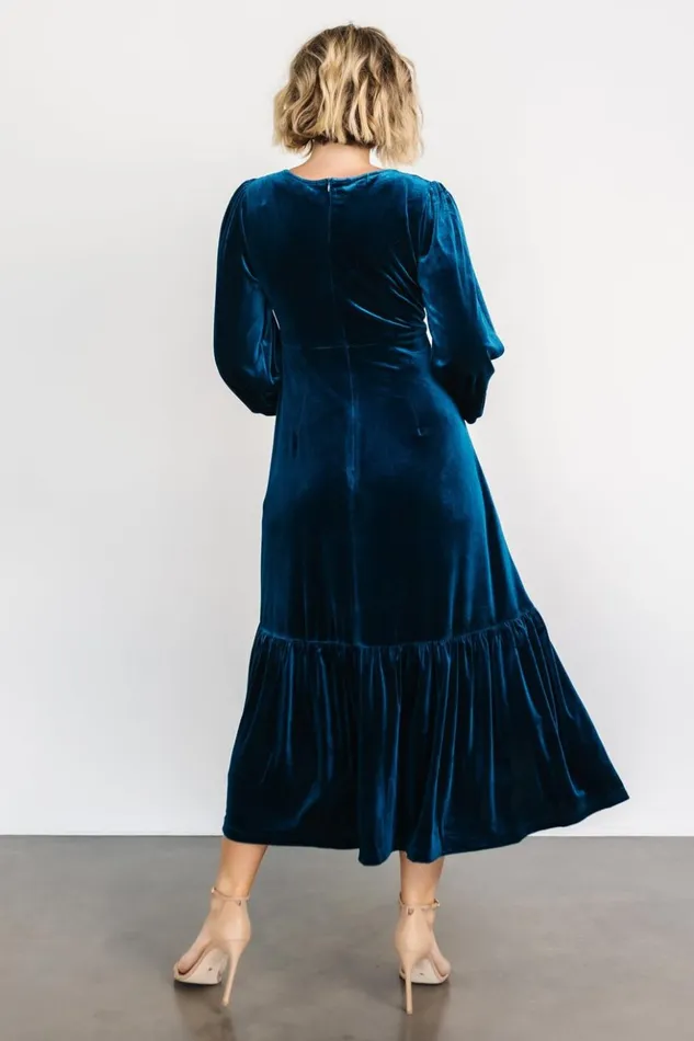 Baltic Born The Guest Edit Erika Velvet Maxi Dress Sapphire 8211 Women Baltic Born The Guest Edit Erika Velvet Maxi Dress Sapphire 8211 Women
