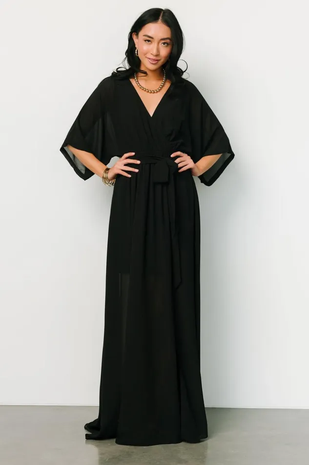 Baltic Born The Guest Edit Kia Kimono Maxi Dress Black 8211 Women Baltic Born The Guest Edit Kia Kimono Maxi Dress Black 8211 Women