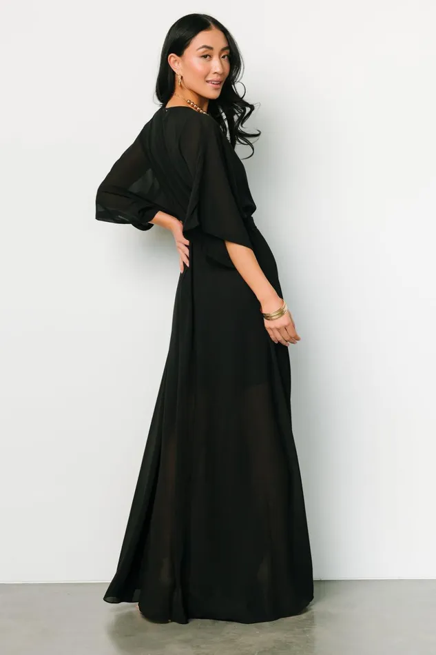 Baltic Born The Guest Edit Kia Kimono Maxi Dress Black 8211 Women Baltic Born The Guest Edit Kia Kimono Maxi Dress Black 8211 Women