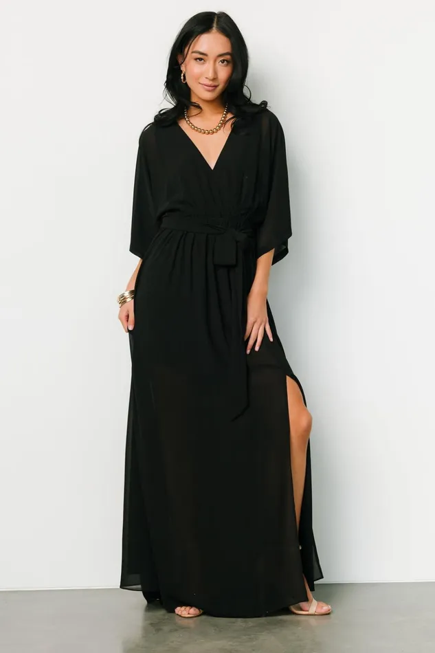 Baltic Born The Guest Edit Kia Kimono Maxi Dress Black 8211 Women Baltic Born The Guest Edit Kia Kimono Maxi Dress Black 8211 Women
