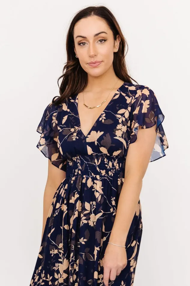 Baltic Born The Guest Edit Lynlee Metallic Maxi Dress Navy 8211 Women Baltic Born The Guest Edit Lynlee Metallic Maxi Dress Navy 8211 Women