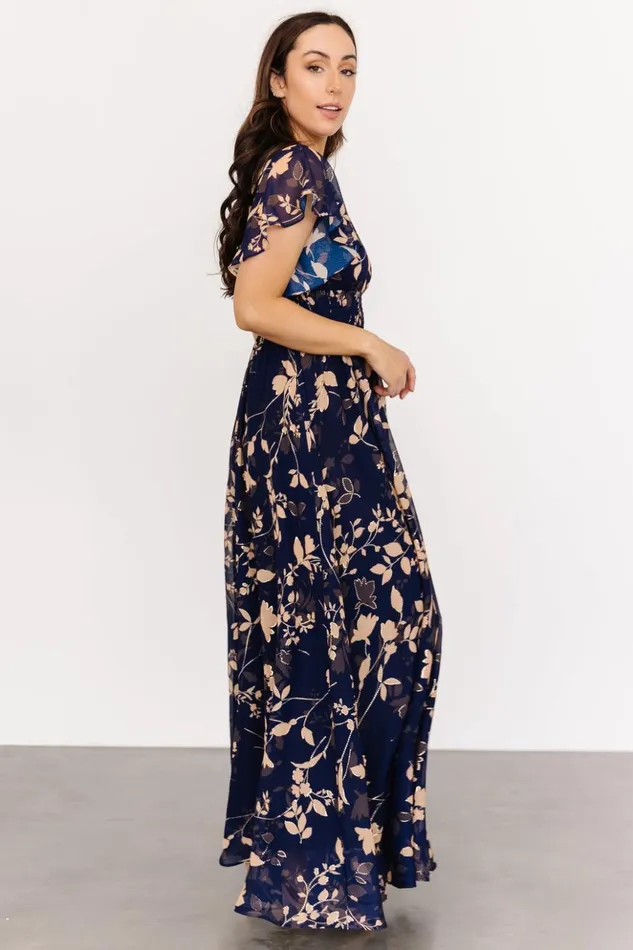 Baltic Born The Guest Edit Lynlee Metallic Maxi Dress Navy 8211 Women Baltic Born The Guest Edit Lynlee Metallic Maxi Dress Navy 8211 Women