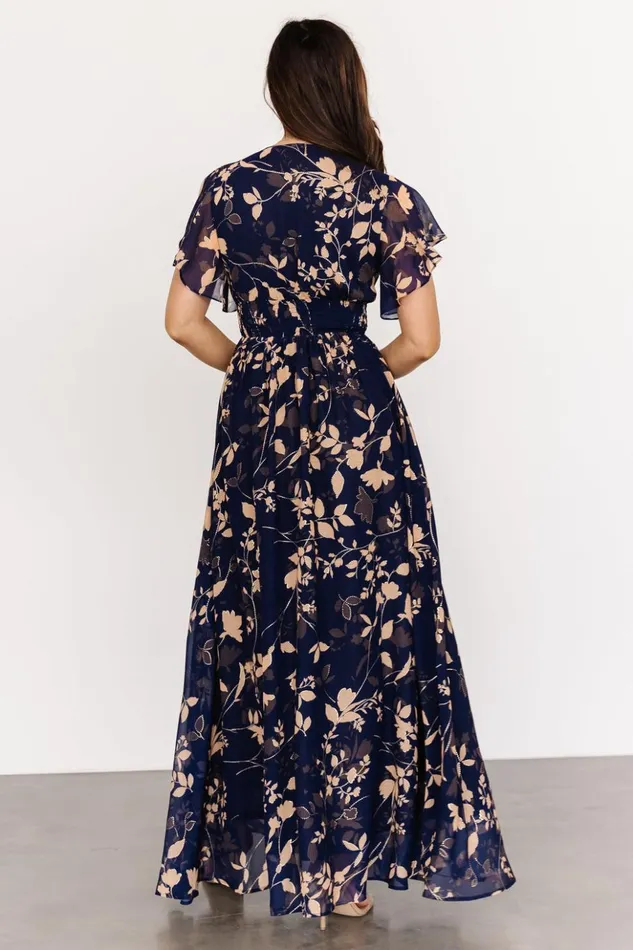 Baltic Born The Guest Edit Lynlee Metallic Maxi Dress Navy 8211 Women Baltic Born The Guest Edit Lynlee Metallic Maxi Dress Navy 8211 Women