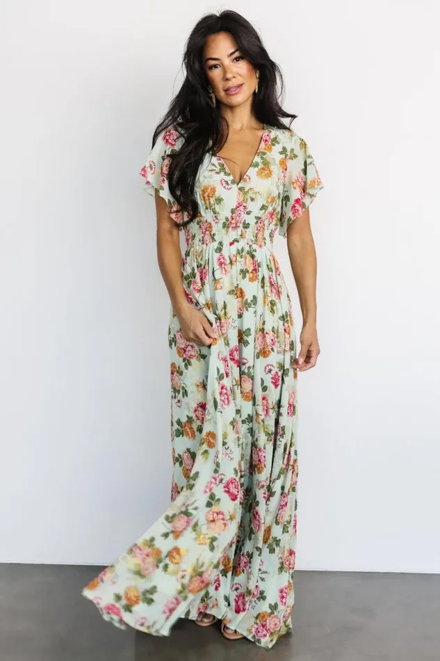 Baltic Born The Guest Edit Lynlee Metallic Maxi Dress Sage Pink 8211 Women Baltic Born The Guest Edit Lynlee Metallic Maxi Dress Sage Pink 8211 Women