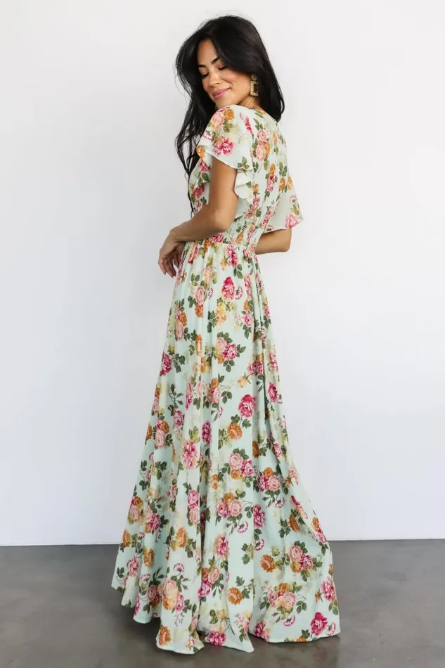Baltic Born The Guest Edit Lynlee Metallic Maxi Dress Sage Pink 8211 Women Baltic Born The Guest Edit Lynlee Metallic Maxi Dress Sage Pink 8211 Women