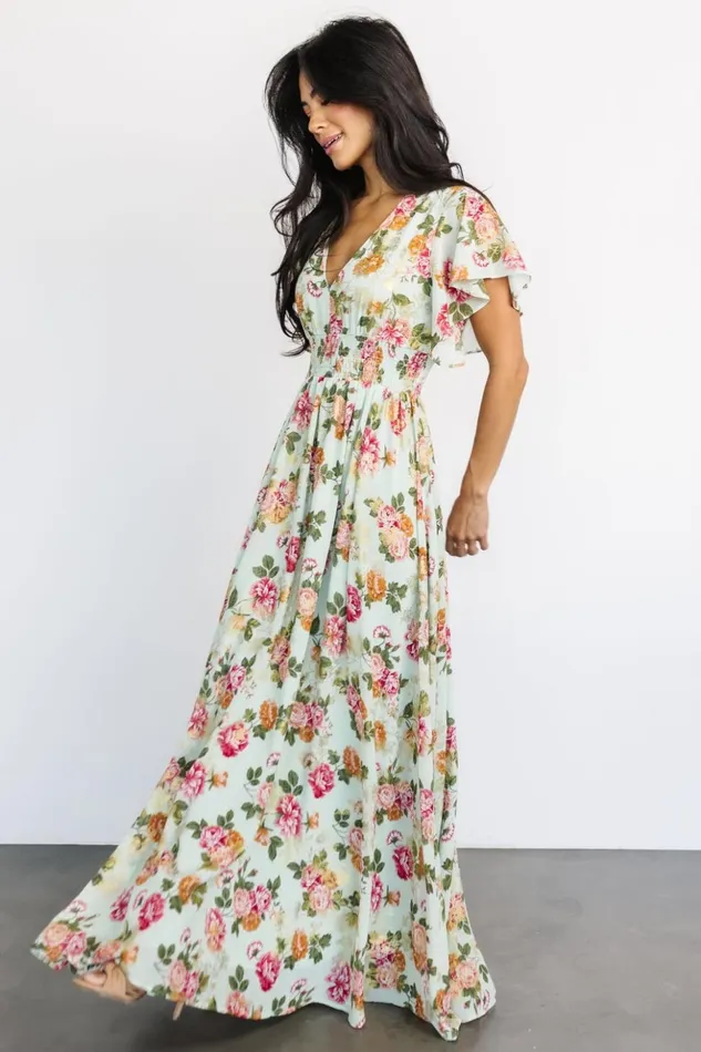 Baltic Born The Guest Edit Lynlee Metallic Maxi Dress Sage Pink 8211 Women Baltic Born The Guest Edit Lynlee Metallic Maxi Dress Sage Pink 8211 Women