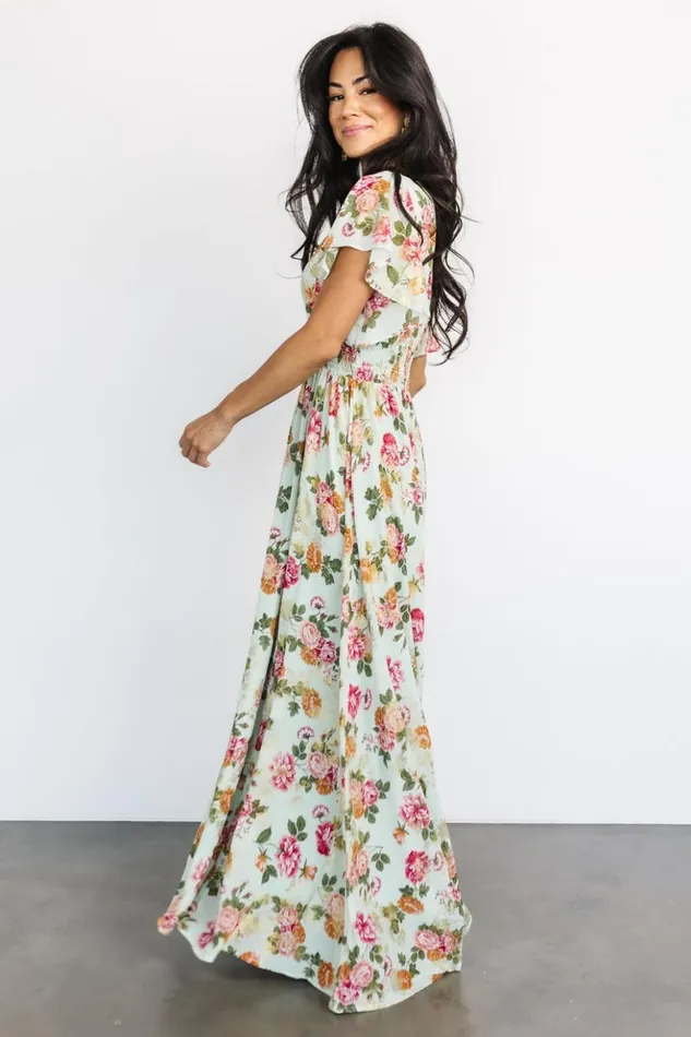 Baltic Born The Guest Edit Lynlee Metallic Maxi Dress Sage Pink 8211 Women Baltic Born The Guest Edit Lynlee Metallic Maxi Dress Sage Pink 8211 Women