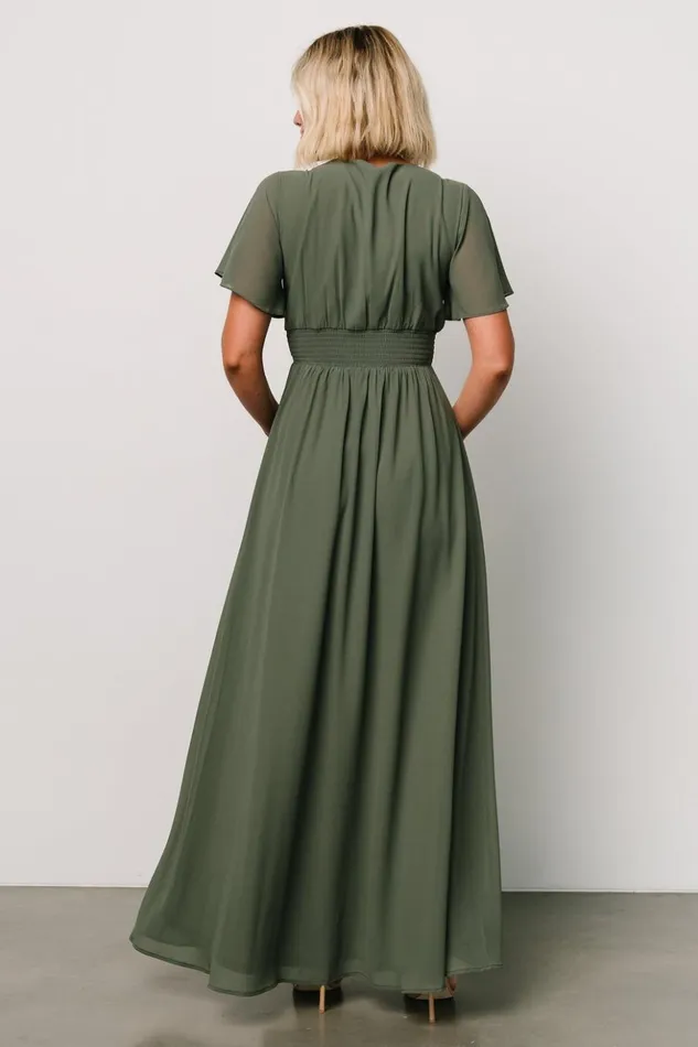 Baltic Born The Guest Edit Ramona Maxi Dress Dark Sage 8211 Women Baltic Born The Guest Edit Ramona Maxi Dress Dark Sage 8211 Women