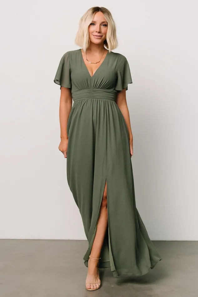 Baltic Born The Guest Edit Ramona Maxi Dress Dark Sage 8211 Women Baltic Born The Guest Edit Ramona Maxi Dress Dark Sage 8211 Women