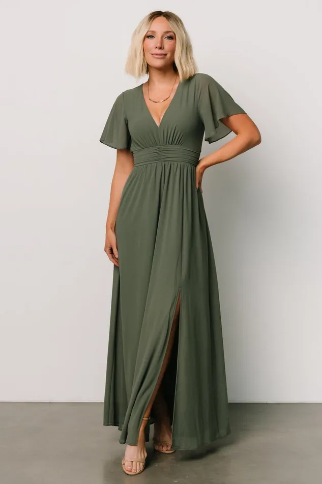 Baltic Born The Guest Edit Ramona Maxi Dress Dark Sage 8211 Women Baltic Born The Guest Edit Ramona Maxi Dress Dark Sage 8211 Women