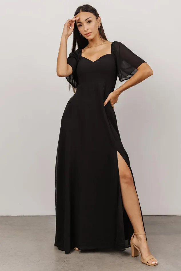 Baltic Born The Guest Edit Sierra Sweetheart Maxi Dress Black 8211 Women