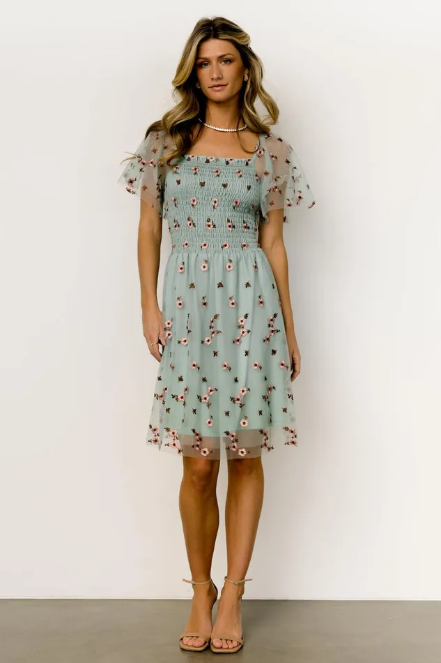 Baltic Born The Guest Edit Tivoli Tulle Short Dress Sage Pink 8211 Women Baltic Born The Guest Edit Tivoli Tulle Short Dress Sage Pink 8211 Women