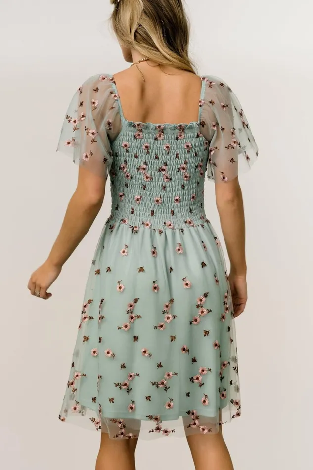 Baltic Born The Guest Edit Tivoli Tulle Short Dress Sage Pink 8211 Women Baltic Born The Guest Edit Tivoli Tulle Short Dress Sage Pink 8211 Women