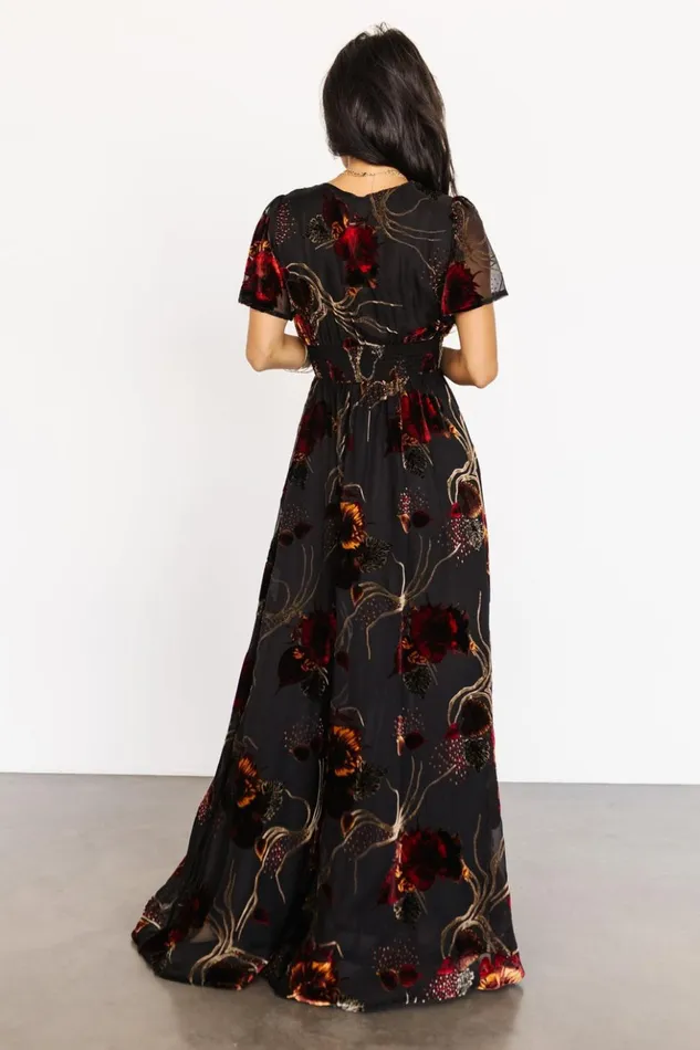 Baltic Born The Guest Edit Valen Maxi Dress Black Multi 8211 Women Baltic Born The Guest Edit Valen Maxi Dress Black Multi 8211 Women