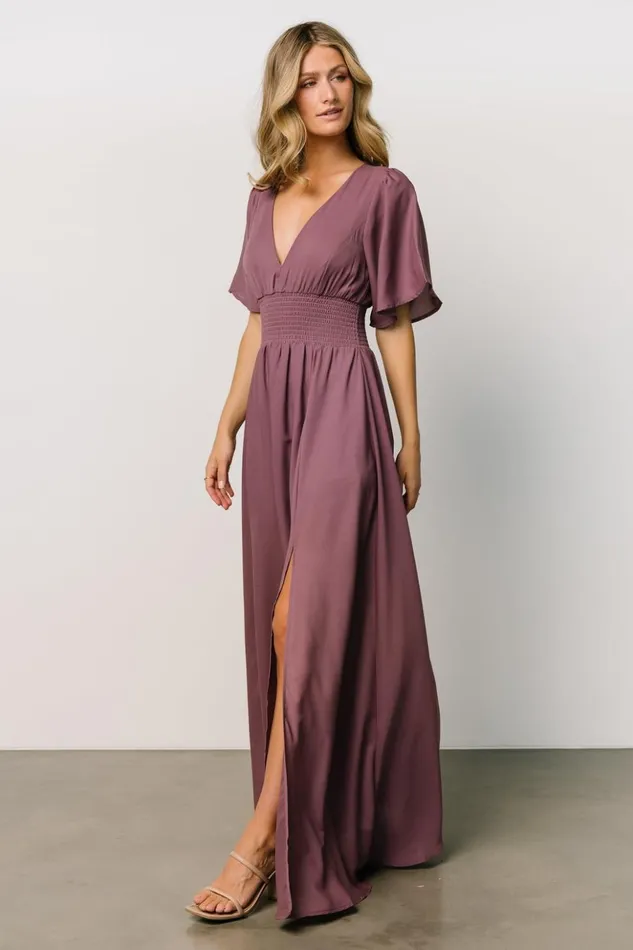 Baltic Born The Guest Edit Verona Smocked Maxi Dress Vintage Plum 8211 Women Baltic Born The Guest Edit Verona Smocked Maxi Dress Vintage Plum 8211 Women