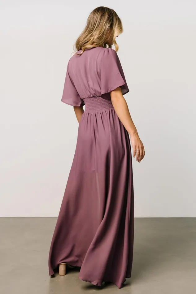 Baltic Born The Guest Edit Verona Smocked Maxi Dress Vintage Plum 8211 Women Baltic Born The Guest Edit Verona Smocked Maxi Dress Vintage Plum 8211 Women