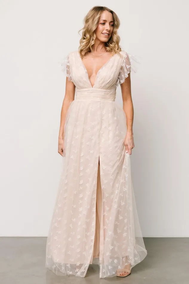 Baltic Born Tulle Styles Caterina Tulle Maxi Dress Natural White 8211 Women Baltic Born Tulle Styles Caterina Tulle Maxi Dress Natural White 8211 Women