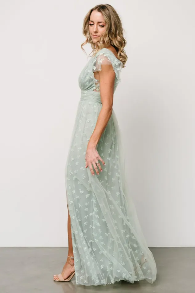Baltic Born Tulle Styles Caterina Tulle Maxi Dress Sage 8211 Women Baltic Born Tulle Styles Caterina Tulle Maxi Dress Sage 8211 Women