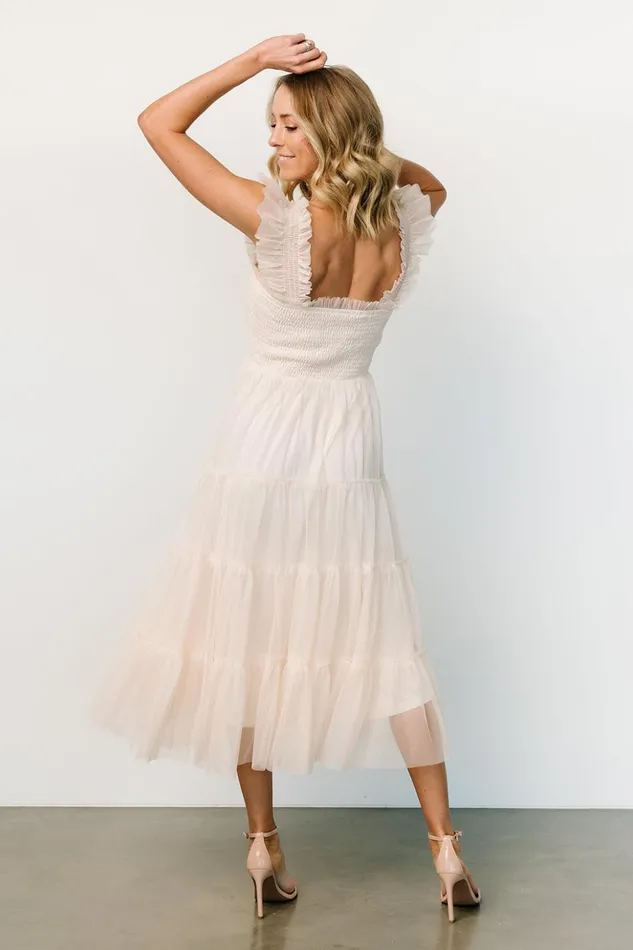 Baltic Born Tulle Styles Emma Smocked Tulle Dress Beige 8211 Women Baltic Born Tulle Styles Emma Smocked Tulle Dress Beige 8211 Women