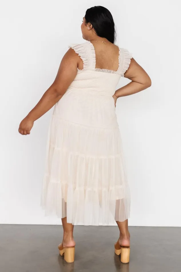Baltic Born Tulle Styles Emma Smocked Tulle Dress Beige 8211 Women Baltic Born Tulle Styles Emma Smocked Tulle Dress Beige 8211 Women
