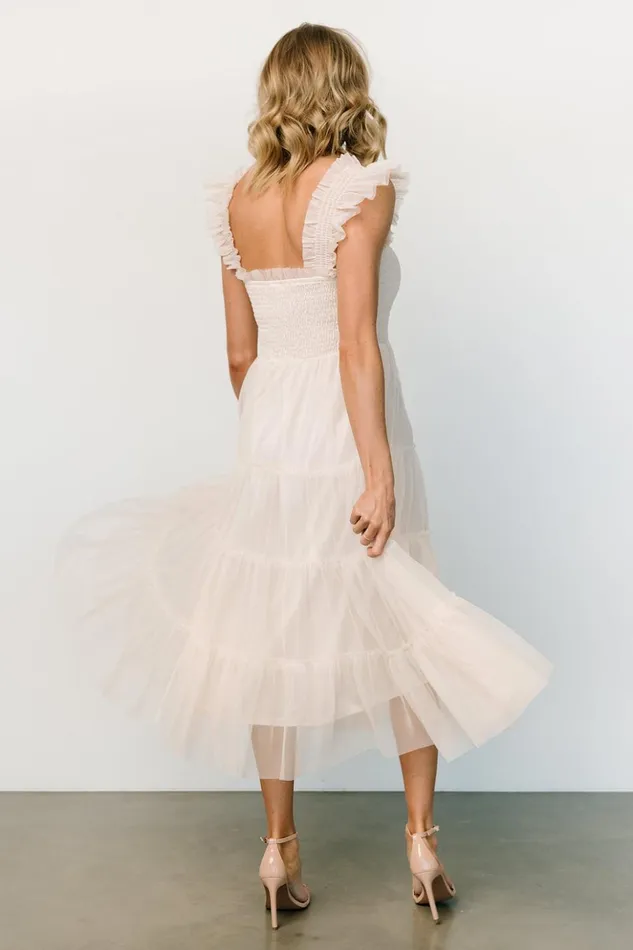 Baltic Born Tulle Styles Emma Smocked Tulle Dress Beige 8211 Women Baltic Born Tulle Styles Emma Smocked Tulle Dress Beige 8211 Women