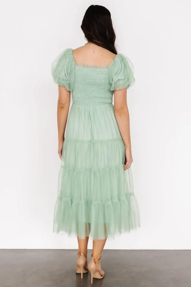 Baltic Born Tulle Styles Liv Tulle Midi Dress Light Green 8211 Women Baltic Born Tulle Styles Liv Tulle Midi Dress Light Green 8211 Women