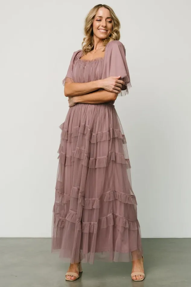 Baltic Born Tulle Styles Magdalena Tulle Maxi Dress Dusty Orchid 8211 Women Baltic Born Tulle Styles Magdalena Tulle Maxi Dress Dusty Orchid 8211 Women