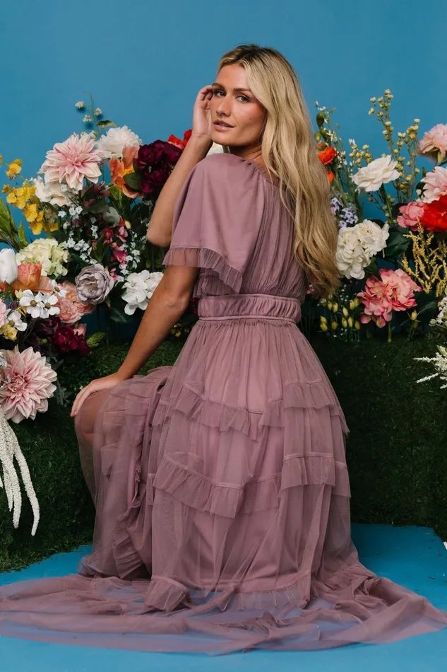 Baltic Born Tulle Styles Magdalena Tulle Maxi Dress Dusty Orchid 8211 Women Baltic Born Tulle Styles Magdalena Tulle Maxi Dress Dusty Orchid 8211 Women