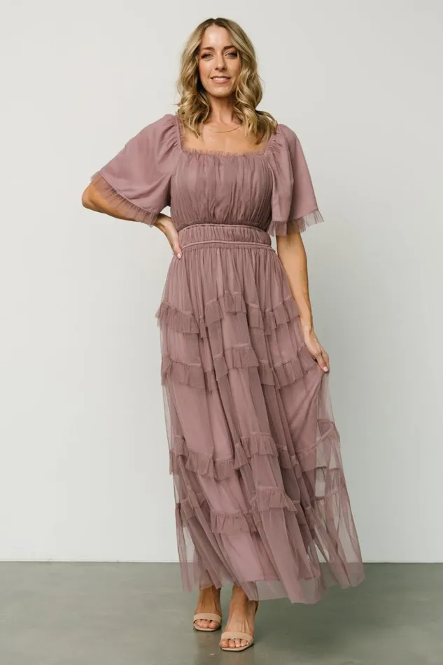 Baltic Born Tulle Styles Magdalena Tulle Maxi Dress Dusty Orchid 8211 Women Baltic Born Tulle Styles Magdalena Tulle Maxi Dress Dusty Orchid 8211 Women