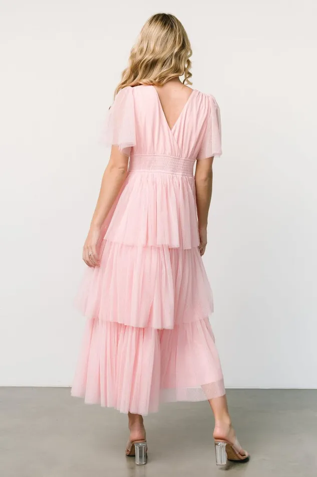 Baltic Born Tulle Styles Starlet Tiered Maxi Dress Blush 8211 Women Baltic Born Tulle Styles Starlet Tiered Maxi Dress Blush 8211 Women