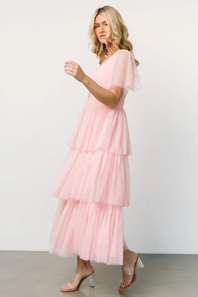Baltic Born Tulle Styles Starlet Tiered Maxi Dress Blush 8211 Women Baltic Born Tulle Styles Starlet Tiered Maxi Dress Blush 8211 Women