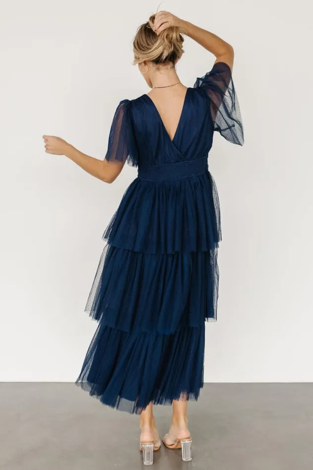 Baltic Born Tulle Styles Starlet Tiered Maxi Dress Midnight Blue 8211 Women Baltic Born Tulle Styles Starlet Tiered Maxi Dress Midnight Blue 8211 Women